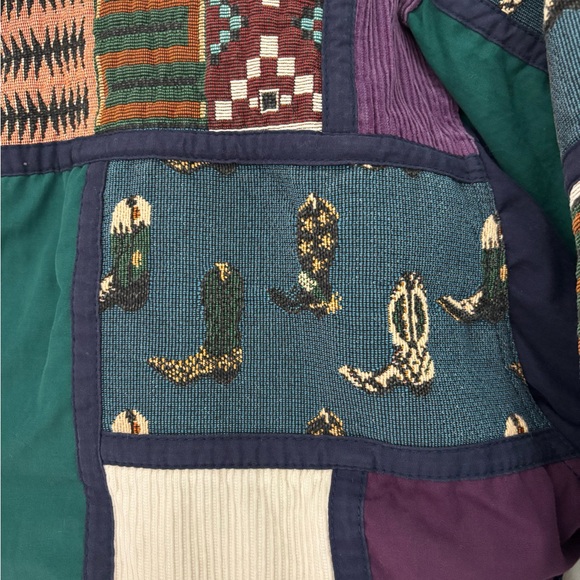 Size Large Innovations by Izzi Western Aesthetic patchwork coat - Picture 5 of 8